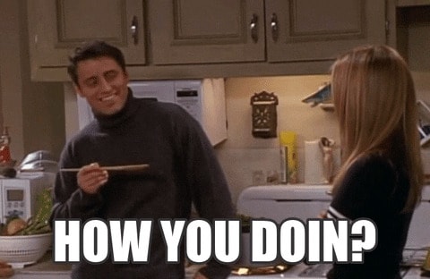 picture of joey tribbiani saying how you doin