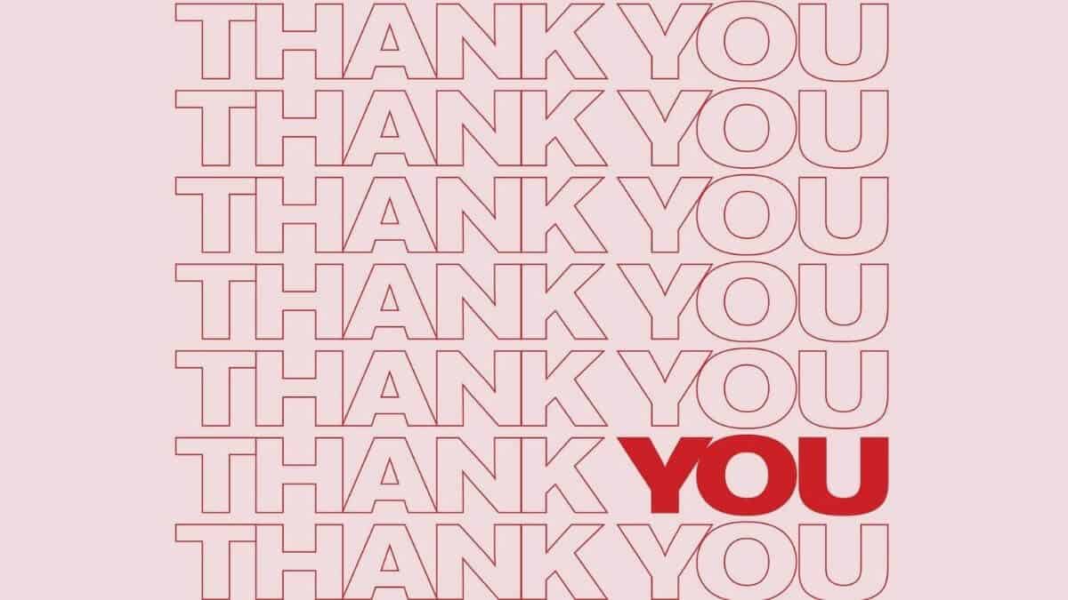 How to say thank you in other words