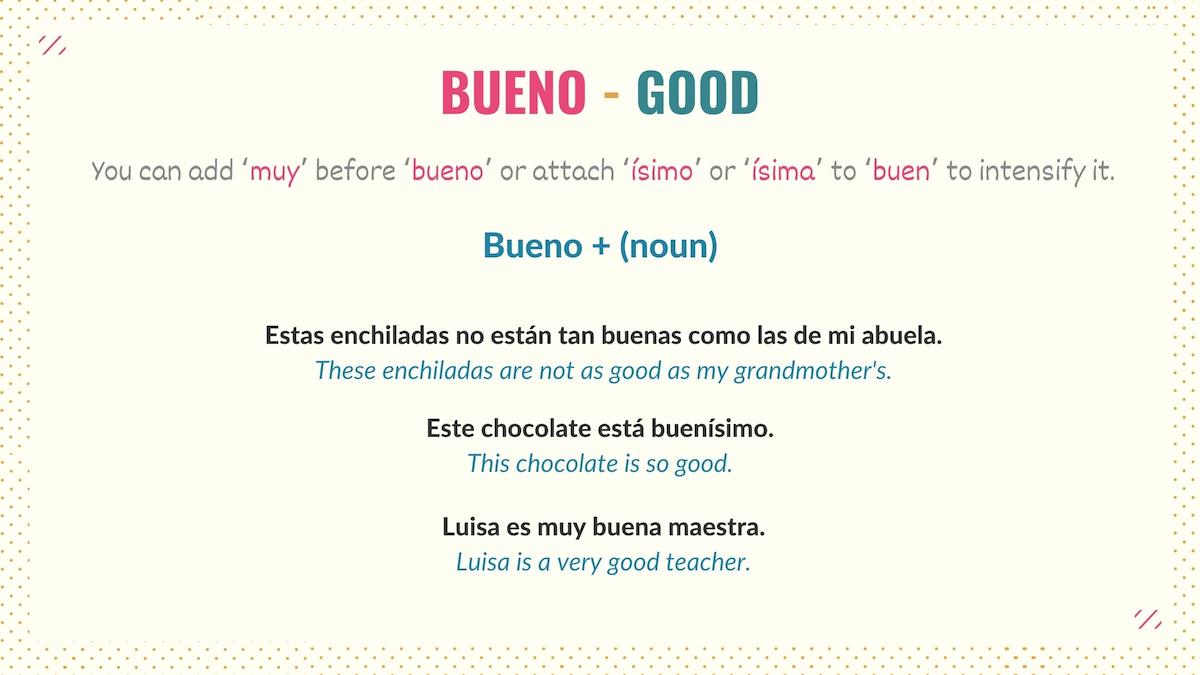 3 Most Common Ways of Saying Good in Spanish