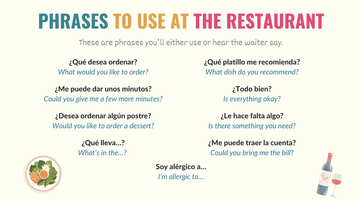 spanish tourist phrases